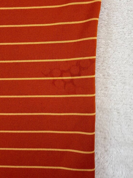 Patagonia Capilene Mens L Striped Technical Crewneck T-Shirt Orange Performance - Picture 4 of 10